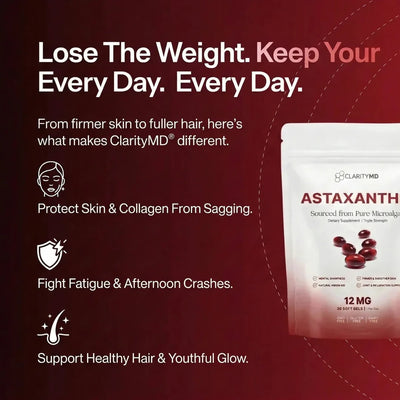 ClarityMD - Astaxanthin 12mg Softgels